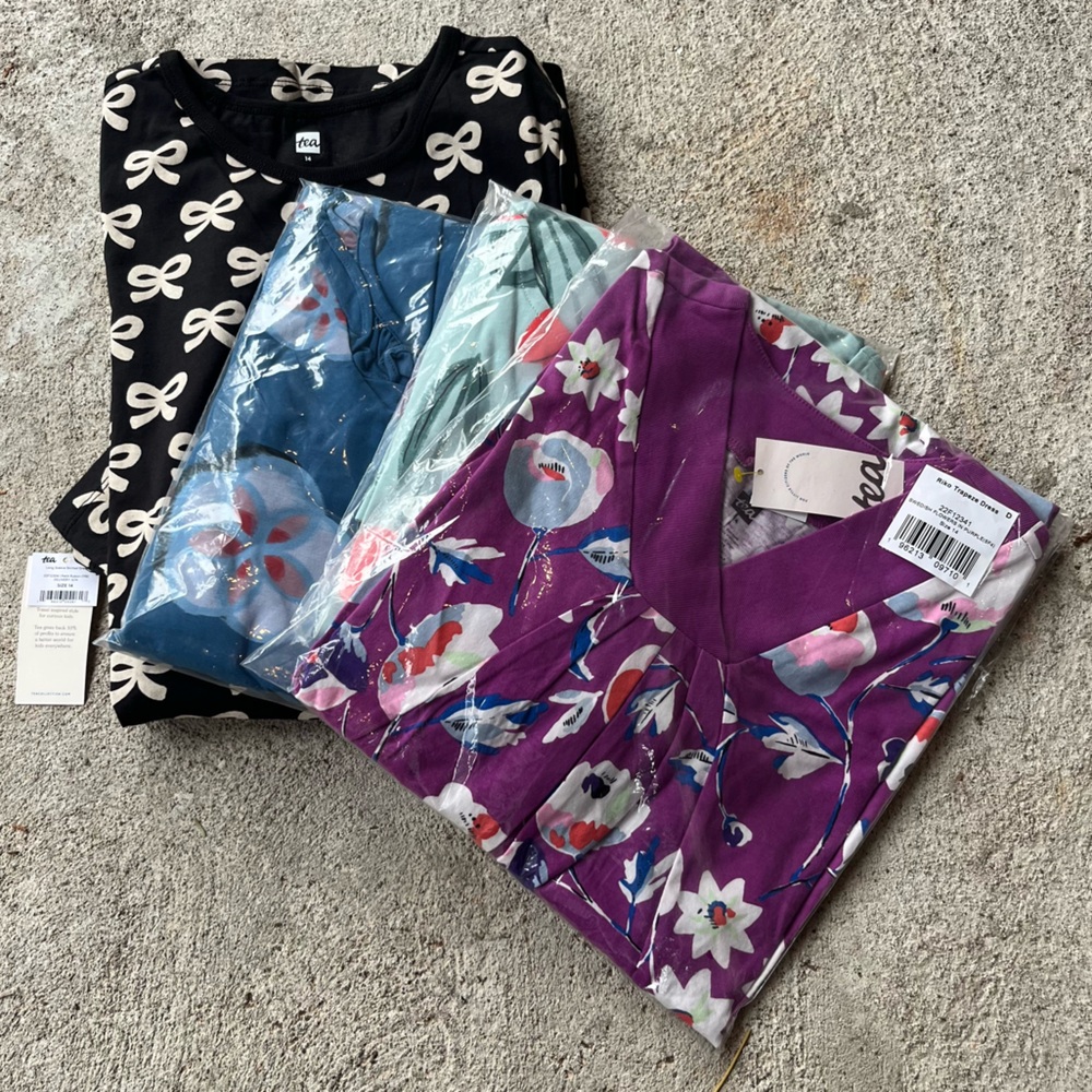 Lot of 4 gorgeous quality soft jersey dresses